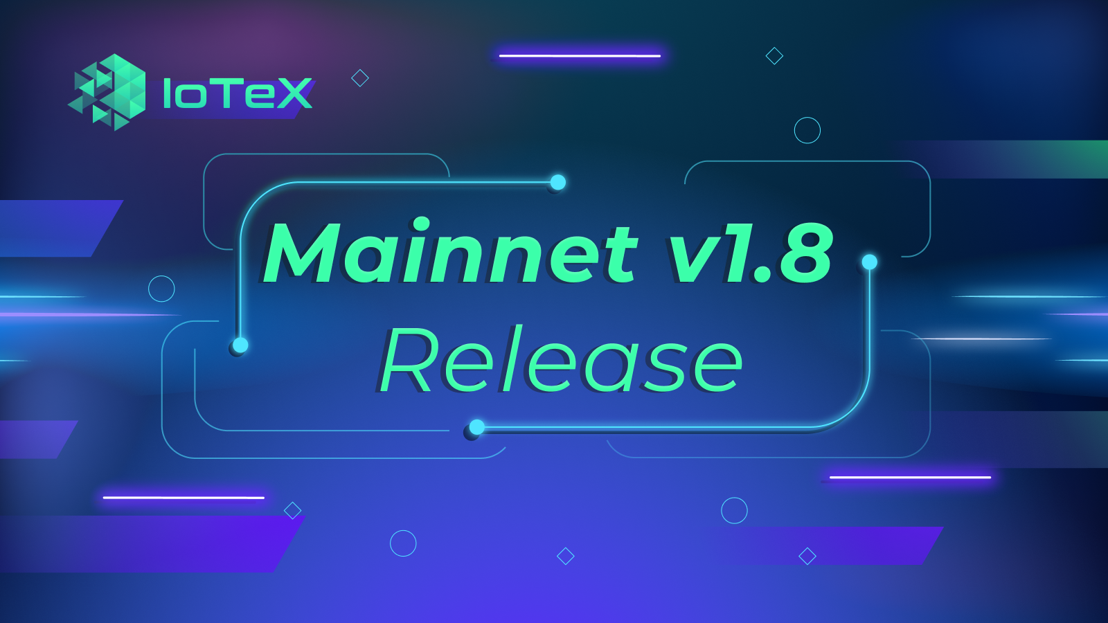 Annonce de la sortie du Mainnet IoTeX v1.8