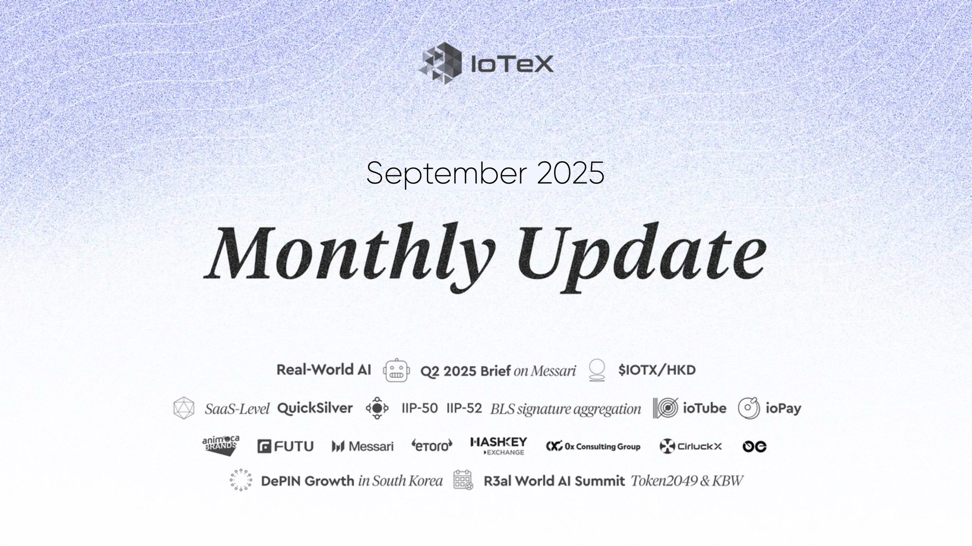 Monthly Update - September '25