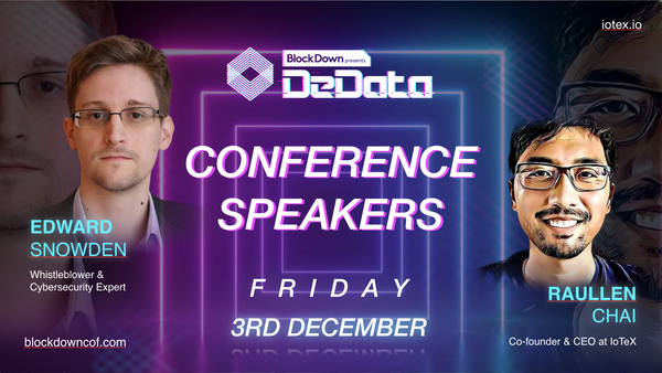 DeData image with Edward Snowden + Raullen Chai