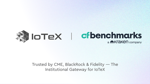 IoTeX Joins CF Benchmarks: Unlocking the Institutional Gateway